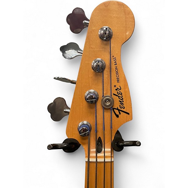 Used Fender Standard Precision Bass Olympic White Electric Bass Guitar