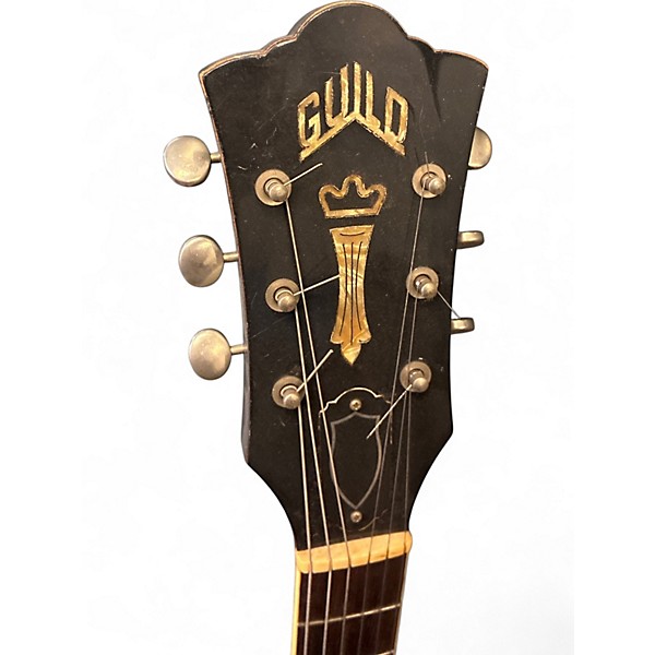 Vintage 1960s Guild T-100 SLIM JIM SUNBURST Hollow Body Electric Guitar