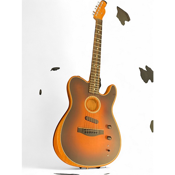 Used Fender American Acoustasonic Telecaster 2 Color Sunburst Acoustic Electric Guitar