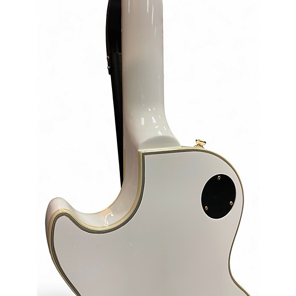 Used Epiphone Inspired by Gibson Les Paul Custom Alpine White Solid Body Electric Guitar