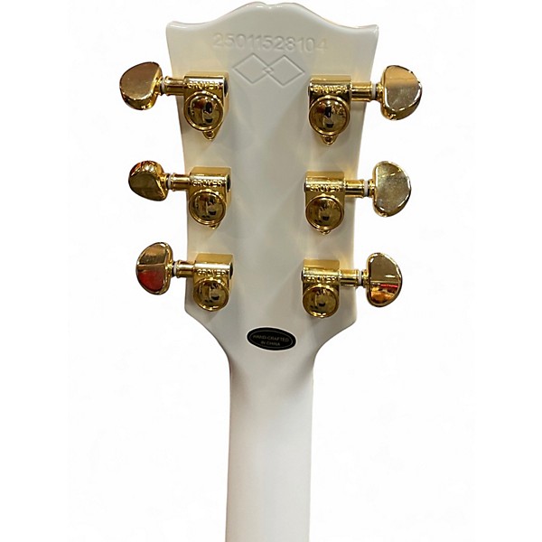 Used Epiphone Inspired by Gibson Les Paul Custom Alpine White Solid Body Electric Guitar