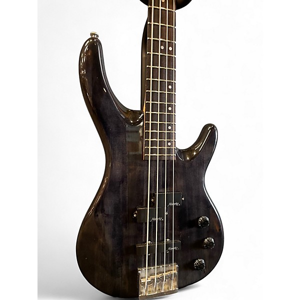 Used Alvarez 4 String Trans Black Electric Bass Guitar