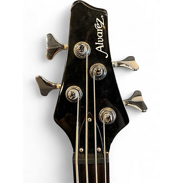 Used Alvarez 4 String Trans Black Electric Bass Guitar