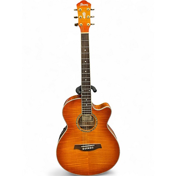 Used Ibanez AEG20E Sunburst Acoustic Electric Guitar