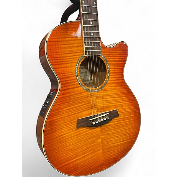 Used Ibanez AEG20E Sunburst Acoustic Electric Guitar