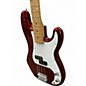 Used Fender Player Precision Bass Candy Apple Red Metallic Electric Bass Guitar