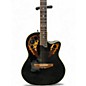 Used Ovation CC257 Black Acoustic Electric Guitar