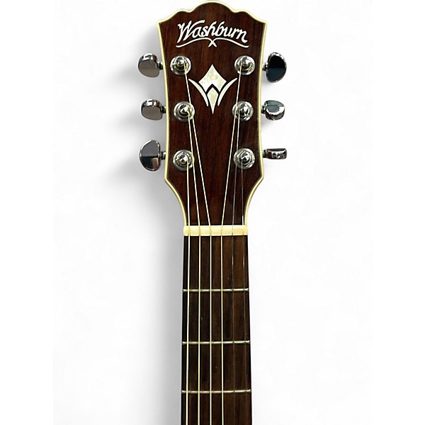 Used Washburn ea25 Natural Acoustic Guitar