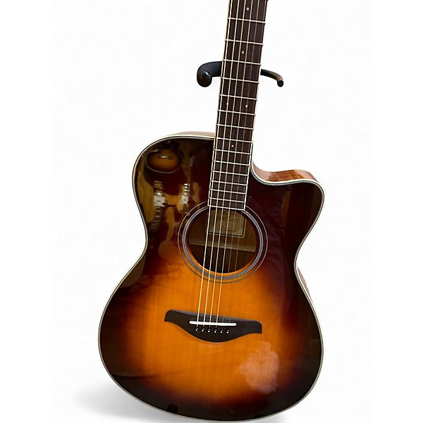 Used Yamaha FSCTA TransAcoustic Concert Cutaway Brown Sunburst Acoustic Electric Guitar