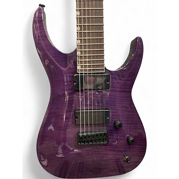 Used ESP Ltd sh207 Trans Purple Solid Body Electric Guitar