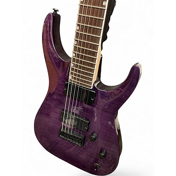 Used ESP Ltd sh207 Trans Purple Solid Body Electric Guitar