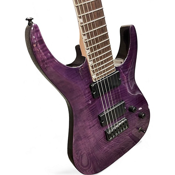 Used ESP Ltd sh207 Trans Purple Solid Body Electric Guitar