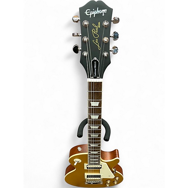Used Epiphone Les Paul Traditional Pro IV Gold Top Solid Body Electric Guitar