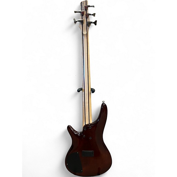 Used Ibanez SR375 5 String BROWN BURST Electric Bass Guitar