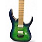 Used Ibanez RGAIX6MQM Surreal Blue Burst Solid Body Electric Guitar