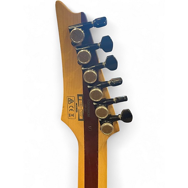 Used Ibanez RGAIX6MQM Surreal Blue Burst Solid Body Electric Guitar