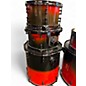 Used Dark Horse Percussion 6 Piece Custom Crimson Red Burst Drum Kit
