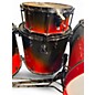 Used Dark Horse Percussion 6 Piece Custom Crimson Red Burst Drum Kit