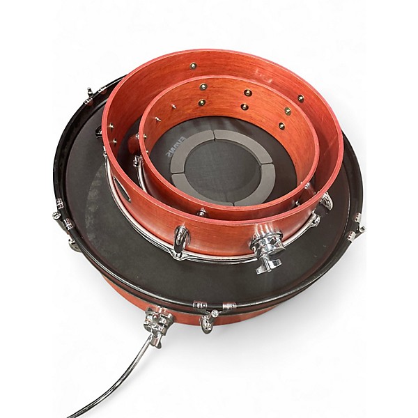 Used On The Edge 3 Piece Pancake Kit Natural Drum Kit