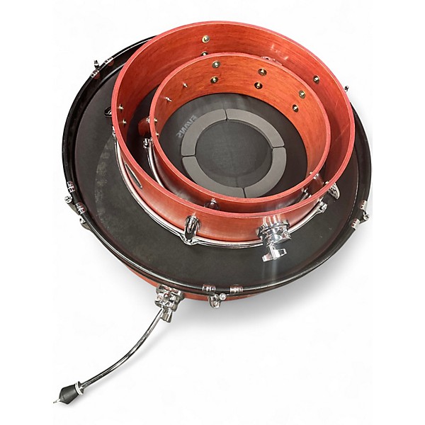 Used On The Edge 3 Piece Pancake Kit Natural Drum Kit
