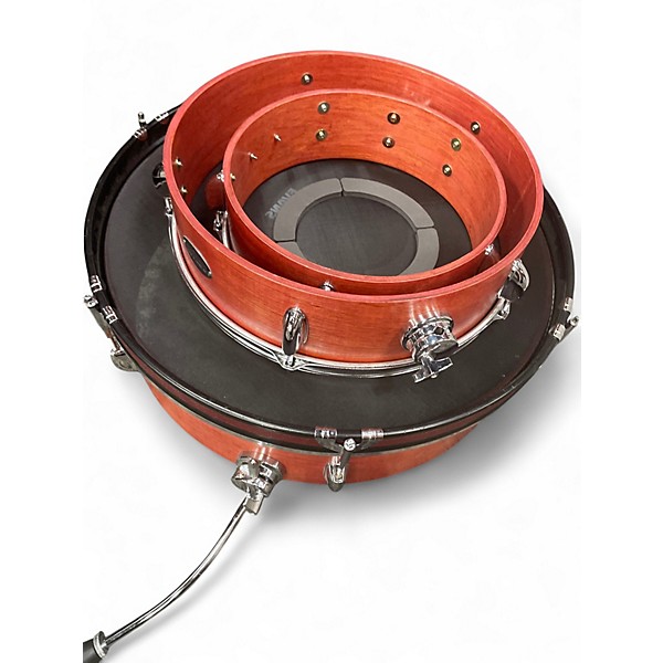Used On The Edge 3 Piece Pancake Kit Natural Drum Kit