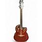Used Ovation CC48 Celebrity Deluxe Red Acoustic Electric Guitar thumbnail