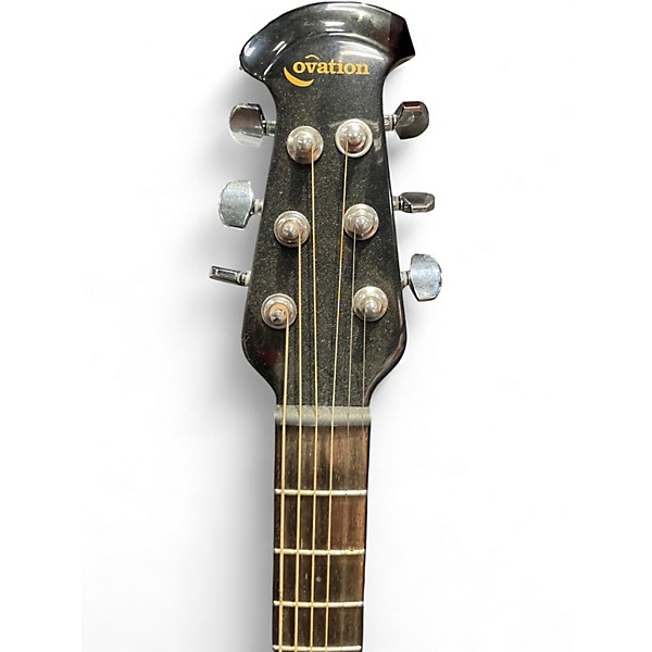 Used Ovation CC48 Celebrity Deluxe Red Acoustic Electric Guitar