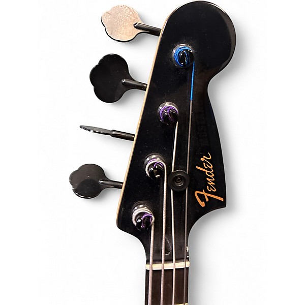 Used Fender Blackout Mustang Bass Black Electric Bass Guitar