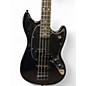 Used Fender Blackout Mustang Bass Black Electric Bass Guitar