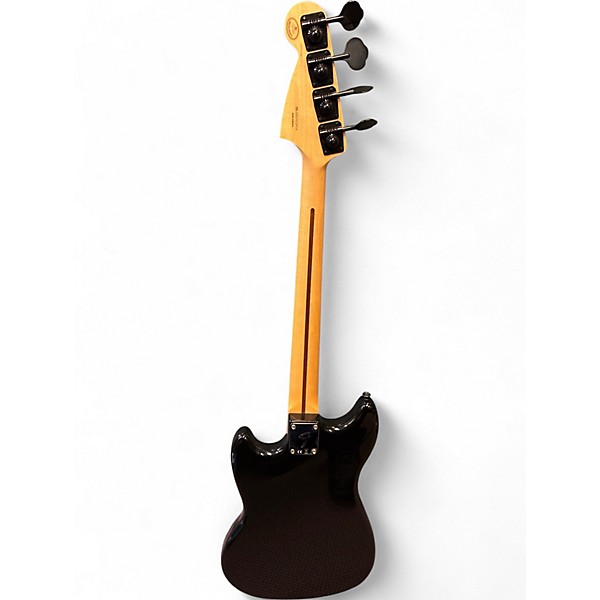 Used Fender Blackout Mustang Bass Black Electric Bass Guitar