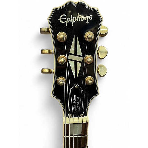 Used Epiphone Les Paul Custom Black Onyx Solid Body Electric Guitar