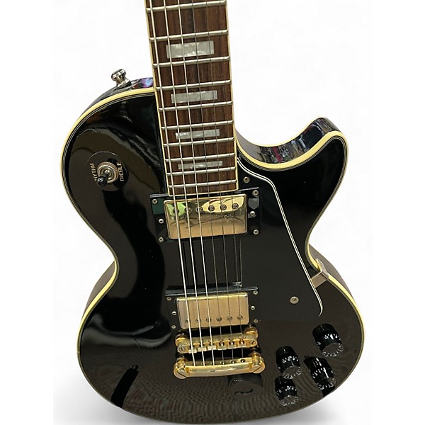 Used Epiphone Les Paul Custom Black Onyx Solid Body Electric Guitar