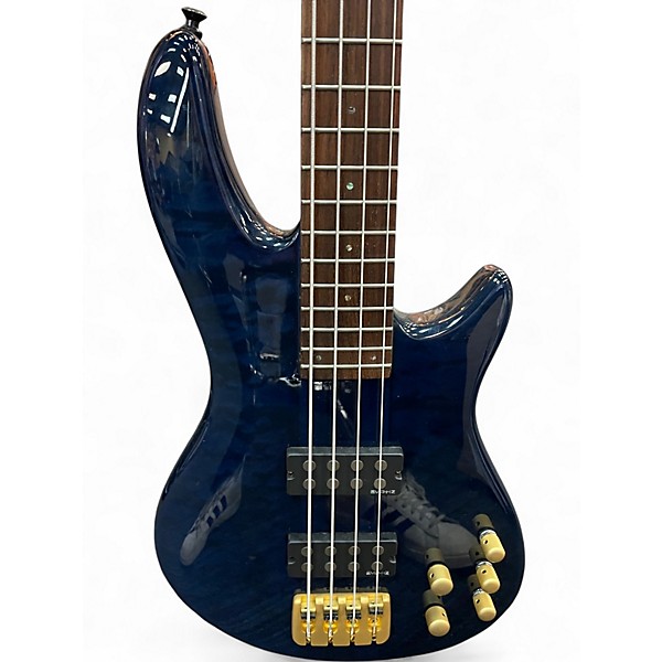 Used ESP LTD C304 Trans Blue Electric Bass Guitar