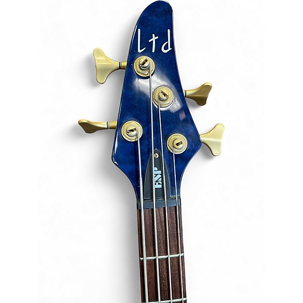 Used ESP LTD C304 Trans Blue Electric Bass Guitar
