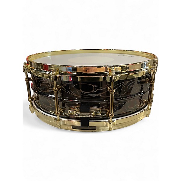 Used Joy Fulnoise 14X5.5 JOHN ALDRITCH SIGNARTURE SNARE NSMD  Black Drum