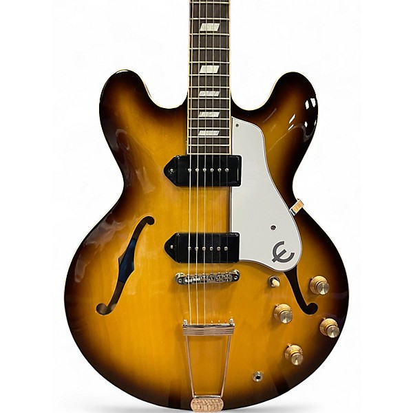 Used Epiphone USA casino vintage burst Hollow Body Electric Guitar