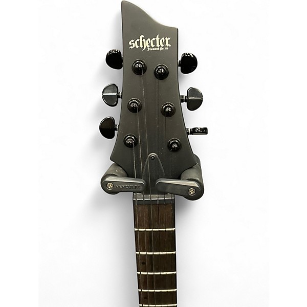 Used 2024 Schecter Guitar Research C1 Platinum Blackout Satin Black Solid Body Electric Guitar