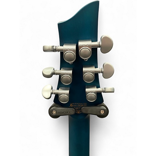 Used 2024 Schecter Guitar Research C1 Platinum Transparent Midnight Blue Solid Body Electric Guitar