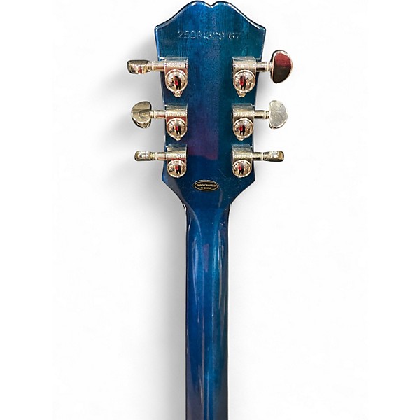 Used 2025 Epiphone Les Paul Special Double Cut Figured Ocean Water Solid Body Electric Guitar