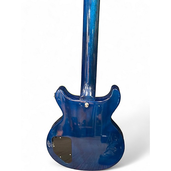 Used 2025 Epiphone Les Paul Special Double Cut Figured Ocean Water Solid Body Electric Guitar