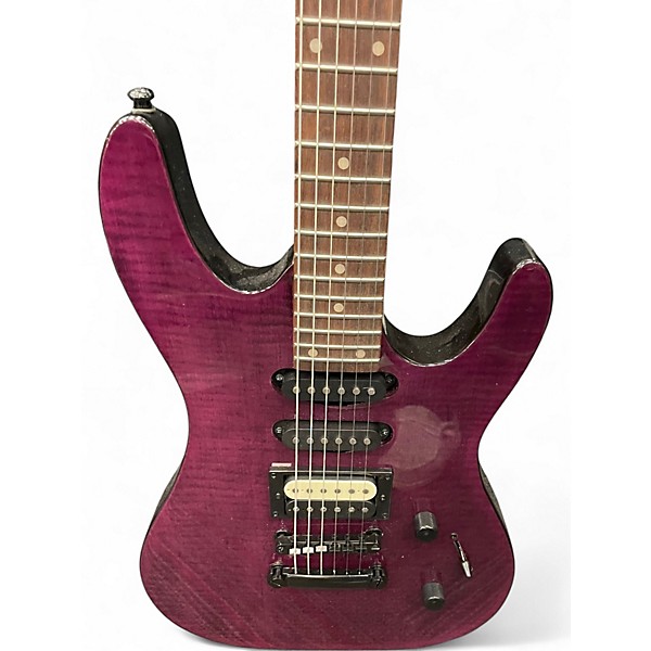 Used Kramer Striker Transparent Purple Solid Body Electric Guitar