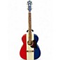 Used Recording King RDA-9 DIRTY 30S Red White and Blue Acoustic Guitar thumbnail