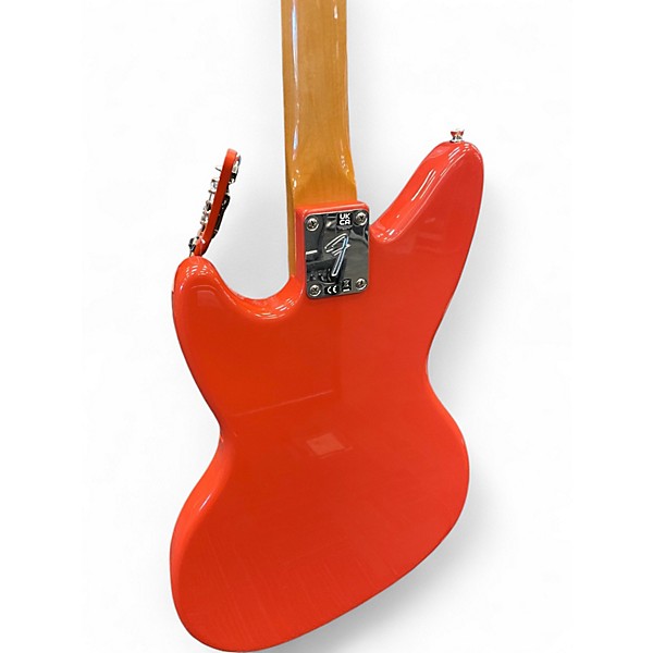 Used Fender KURT COBAIN SIGNATURE JAGSTANG Fiesta Red Solid Body Electric Guitar