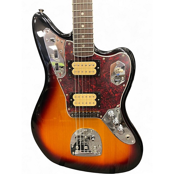 Used Fender Kurt Cobain Signature Jaguar 3 Color Sunburst Solid Body Electric Guitar