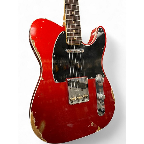Used Fender Custom Shop 1963 Heavy Relic Telecaster Candy Apple Red Solid Body Electric Guitar
