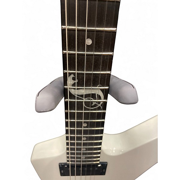 Used ESP LTD James Hetfield Snakebyte Alpine White Solid Body Electric Guitar