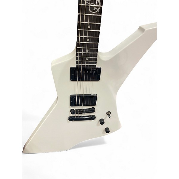 Used ESP LTD James Hetfield Snakebyte Alpine White Solid Body Electric Guitar