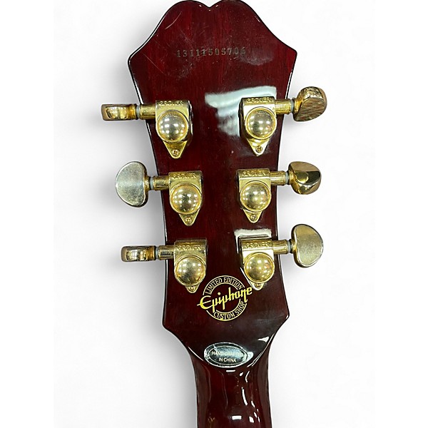 Used Epiphone Genesis Deluxe Pro Wine Red Solid Body Electric Guitar