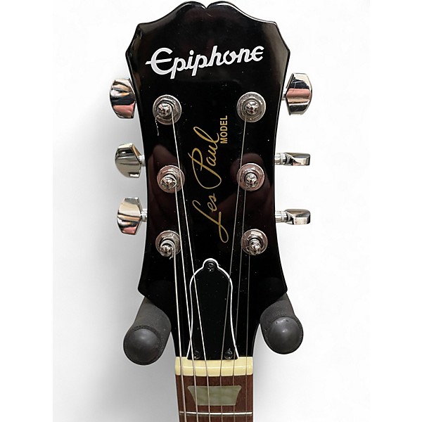 Used 2021 Epiphone Les Paul 100 Bolt On Sunburst Solid Body Electric Guitar