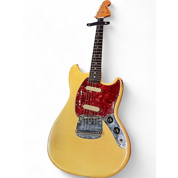 Vintage 1964 Fender MUSTANG WHITE Solid Body Electric Guitar